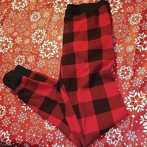 Old Navy Pajama Pants Red Black Plaid